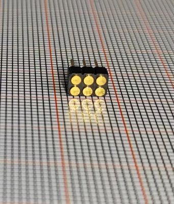 Terastor Round hole pin/Pin Header 2.0mm 2*3P Flat headed pin